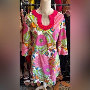 Boden Vibrant Floral Tunic Dress
